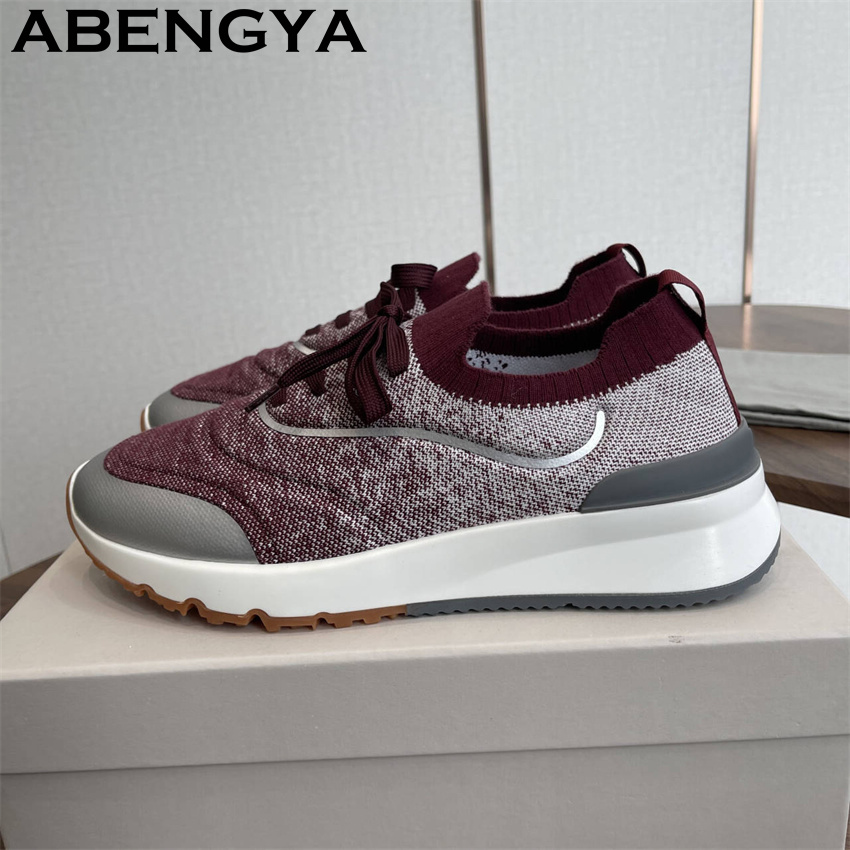 Men Shoes Trainers - Nuevos mocasines de punto multicolor para