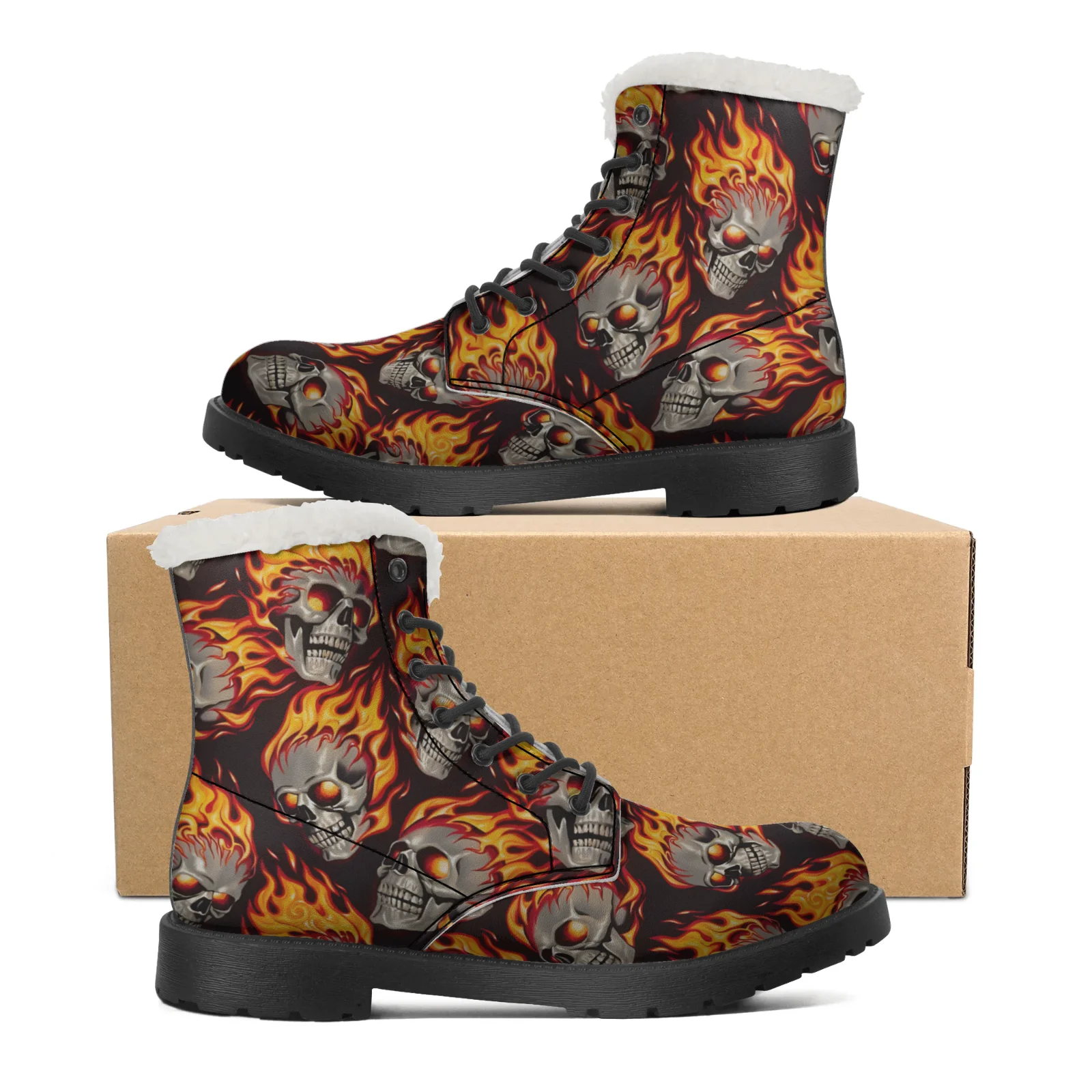 Botas de nieve con patrones de - Men Shoes Eu To Us Size reseña y precio