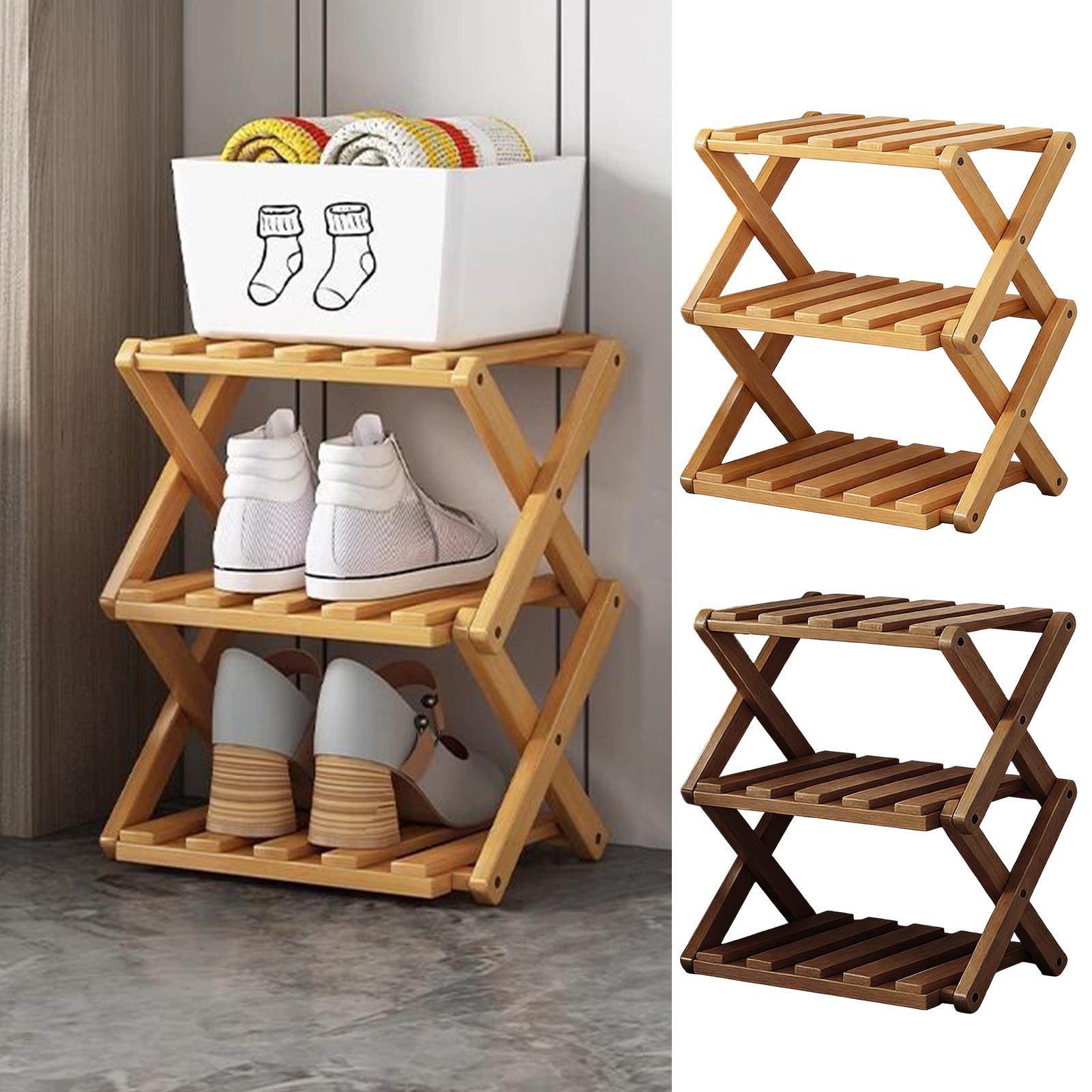 Zapateros de madera de 3 nivel - Men Shoes Rack reseña y precio