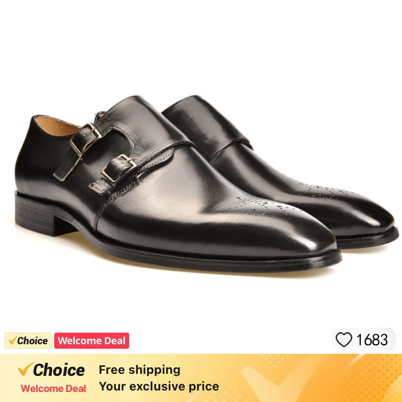 Zapatos de Vestir de Cuero par - Men Shoes Eu To Us Size reseña y precio