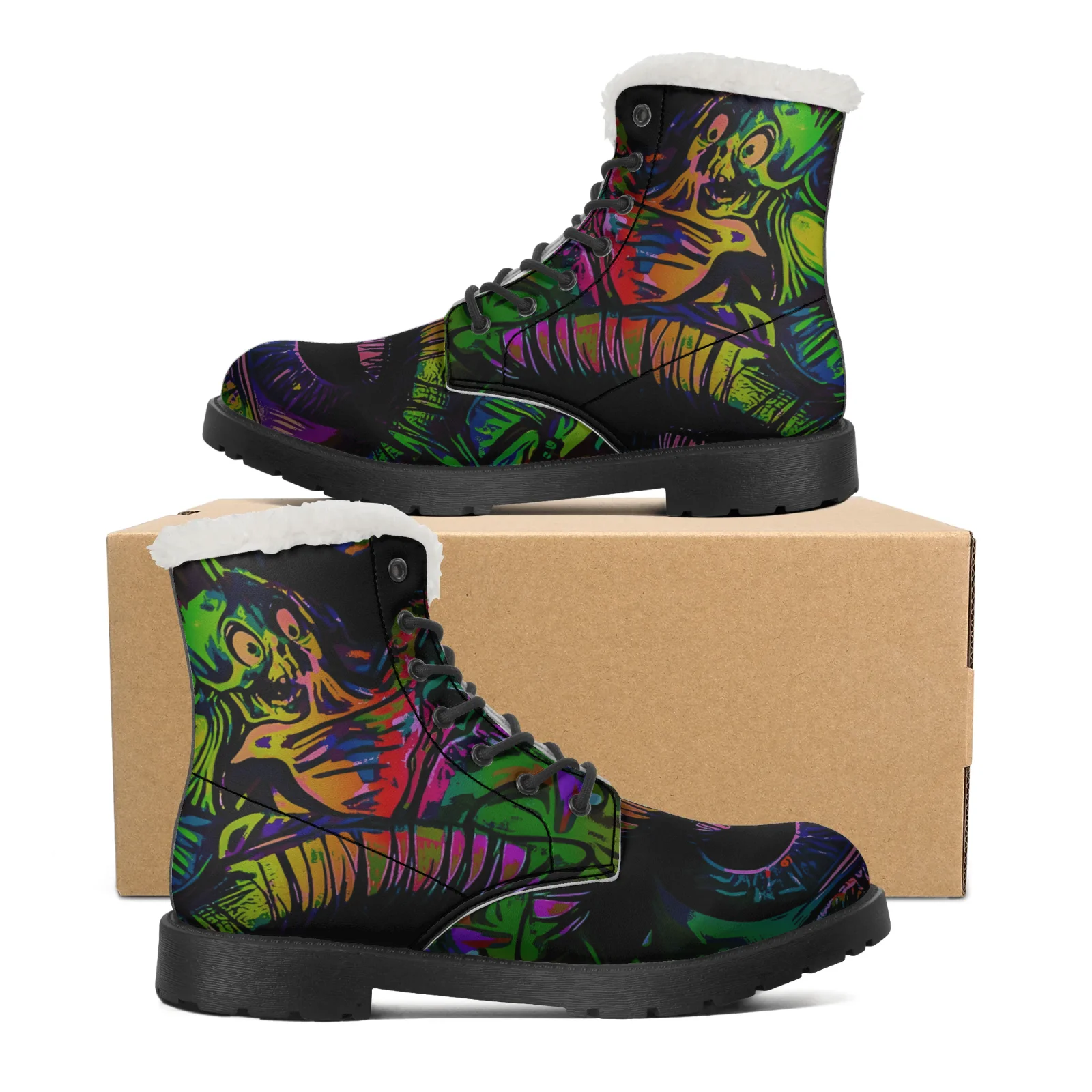 Botas de Nieve de Felpa con Di - Men Shoes Eu To Us Size reseña y precio
