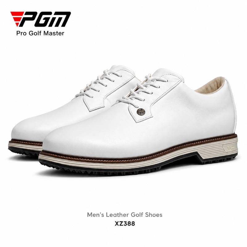 PGM Zapatos de golf de cuero d - Men Shoes Eu To Us Size reseña y precio